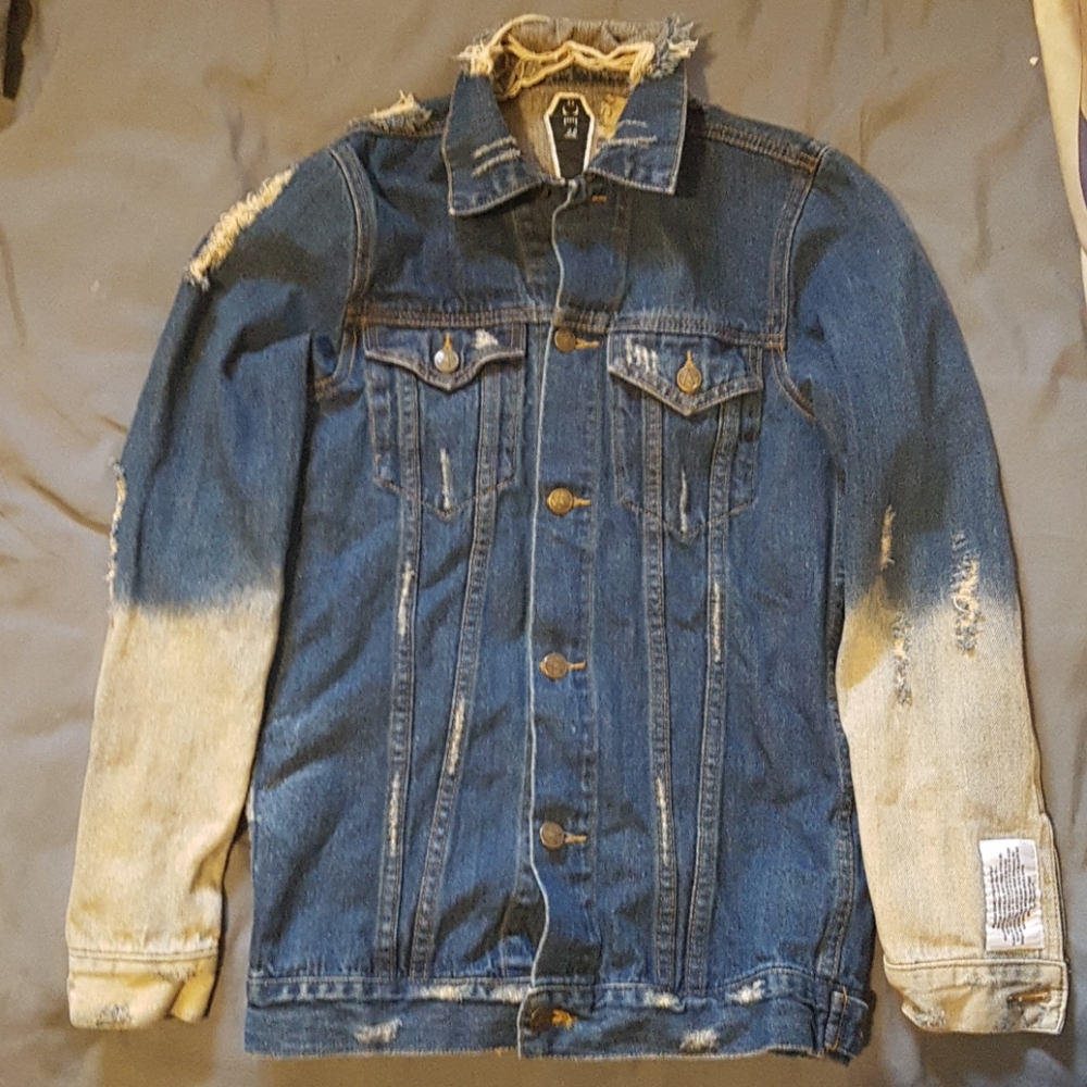 DROP DEAD ombre denim jacket